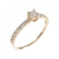 K18PG ダイヤモンド リング 0.30CT