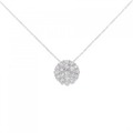 K18WG ダイヤモンド ネックレス 1.00CT