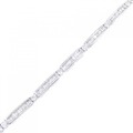 K18WG ダイヤモンド ブレスレット 1.30CT