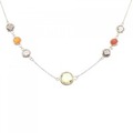 K18YG カラーストーン ネックレス