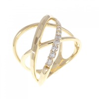 K18YG ダイヤモンド リング 0.25CT