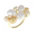 K18YG 白蝶パール リング