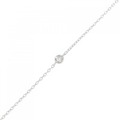 K18WG ダイヤモンド ブレスレット 0.03CT