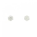 PT ソリティア ダイヤモンド ピアス 0.764CT