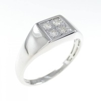 K18WG ダイヤモンド リング 0.08CT