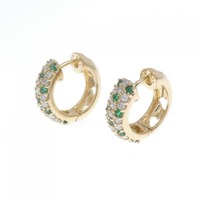 K18YG エメラルド ピアス 0.26CT