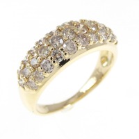 K18YG パヴェ ダイヤモンド リング 1.00CT