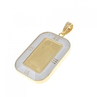 【新品】K18YG枠 インゴット ペンダント