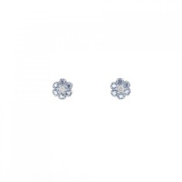 ポンテヴェキオ フラワー アクアマリン ピアス