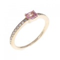 K18PG サファイヤ リング 0.291CT