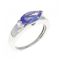 K18WG タンザナイト リング 1.20CT