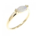 K18YG オパール リング 0.20CT
