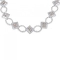 K18WG ダイヤモンド ネックレス 9.60CT