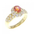 K18YG サファイヤ リング 0.75CT