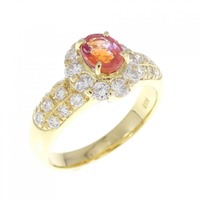 K18YG サファイヤ リング 0.75CT
