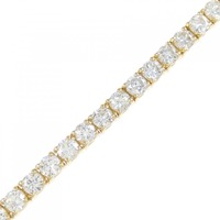 18KYG ダイヤモンド ブレスレット 5.30CT