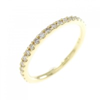 K18YG フルエタニティ ダイヤモンド リング 0.22CT