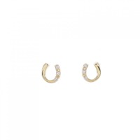 ヴァンドーム ホースシュー ダイヤモンド ピアス