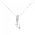 K18WG 2WAY ダイヤモンド ネックレス 0.25CT