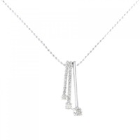 K18WG 2WAY ダイヤモンド ネックレス 0.25CT