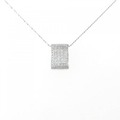18KWG/K18WG ダイヤモンド ネックレス 1.00CT