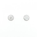 【リメイク】PT/ST ダイヤモンド ピアス 0.328CT 0.342CT D SI2 VG