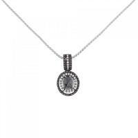 K18WG/K18BG ダイヤモンド ネックレス 1.08CT