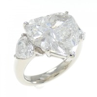 PT ダイヤモンド リング 8.119CT D SI1 ハートシェイプ
