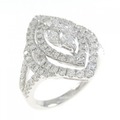K18WG ダイヤモンド リング 1.20CT