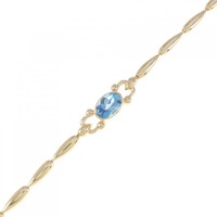 K18YG ブルートパーズ ブレスレット