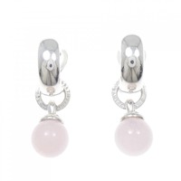 ティファニー ローズクオーツ イヤリング