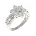PT フラワー ダイヤモンド リング 1.00CT