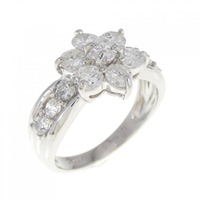 PT フラワー ダイヤモンド リング 1.00CT