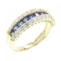 K18YG サファイヤ リング 1.10CT