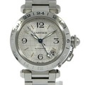 カルティエ パシャC GMT W31029M7 SS 自動巻