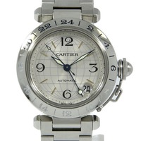 カルティエ パシャC GMT W31029M7 SS 自動巻