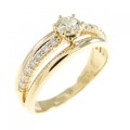 K18YG ダイヤモンド リング 0.239CT