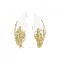 K18YG クオーツ イヤリング