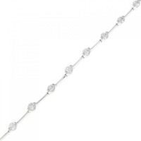 K18WG ダイヤモンド ブレスレット 1.52CT