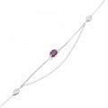 K18WG ルビー ブレスレット 0.43CT