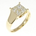 K18YG ダイヤモンド リング 0.70CT