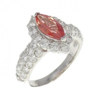 PT サファイヤ リング 0.898CT 拡散処理