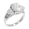 PT ダイヤモンド リング 2.018CT H I1 オーバルカット