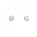 【リメイク】PT ダイヤモンド ピアス 0.207CT 0.222CT F SI2 VG