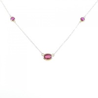 K18YG ルビー ネックレス 0.854CT