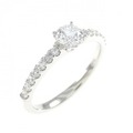 PT ダイヤモンド リング 0.311CT F SI1 EXT H&C