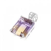 K18WG アメトリン ペンダント