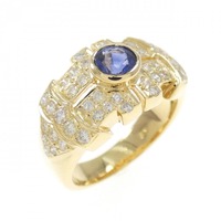 K18YG サファイヤ リング 0.44CT