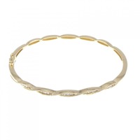 K18YG ダイヤモンド バングル 0.35CT