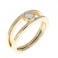 K18YG ダイヤモンド リング 0.22CT